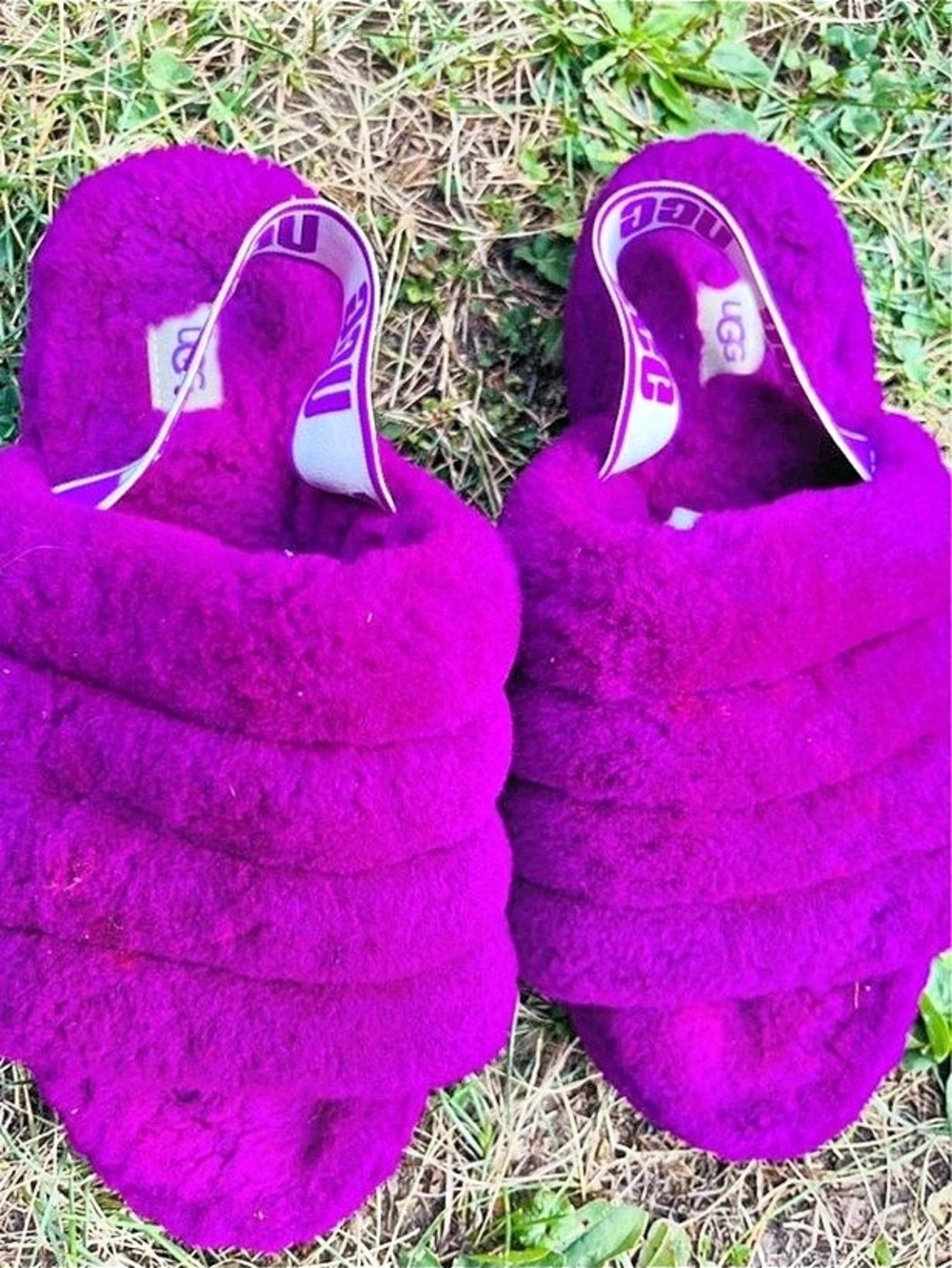 UGG Fluff Yeah Slide Purple Women's US 10 Slippers